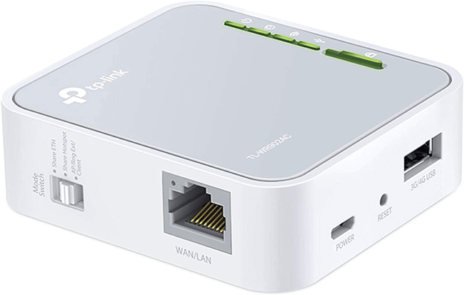 TP-Link AC750 travel router.