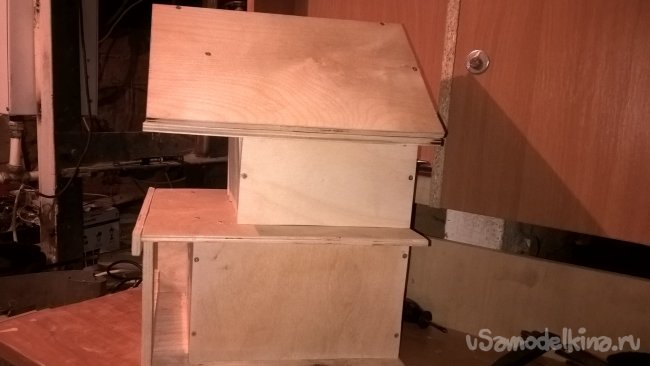 Двухэтажный скворечник в стиле люкс Двухэтажный скворечник в стиле люкс кормушка своими руками