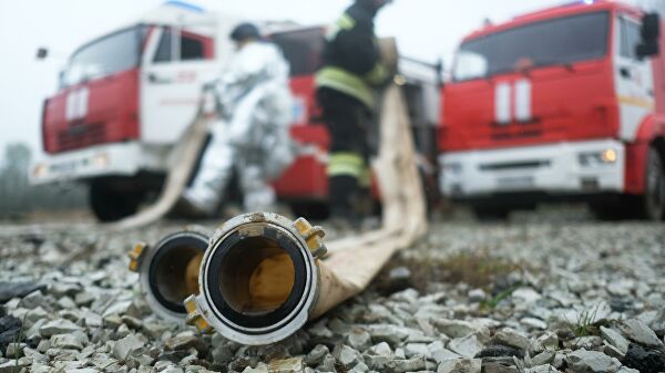 В Коврове произошел пожар в здании возле завода имени Дегтярева