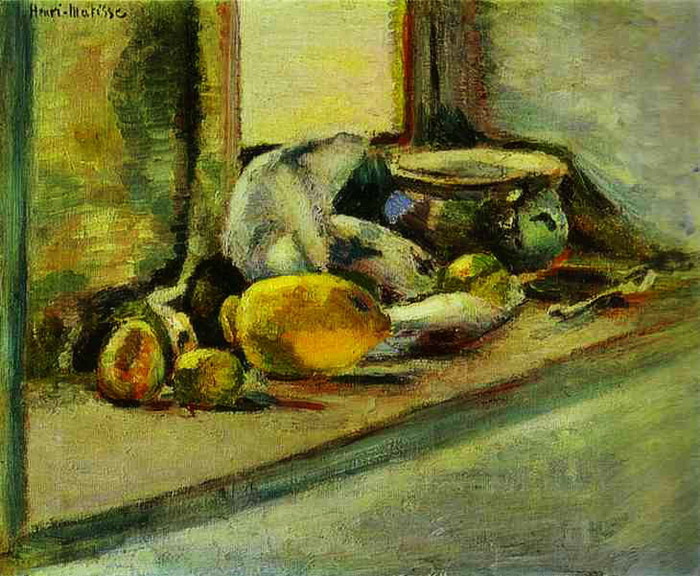 Голубой горшок и лимон. c. 1897. Холст, масло. Эрмитаж (700x576, 145Kb)