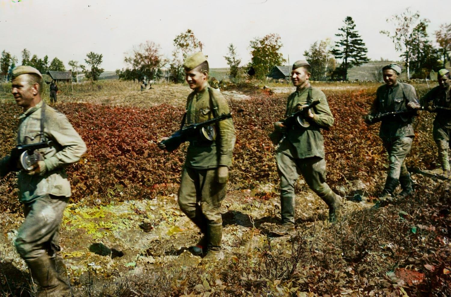 Люди фронта или герои Великой Отечественной войны. Исторические фотографии в цвете. история