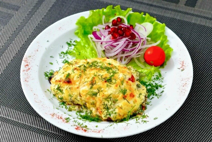 Мясо по-французски.