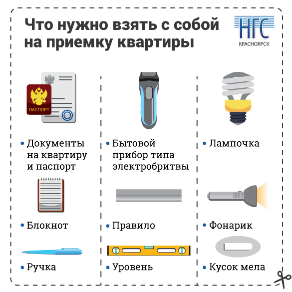 План приема квартиры в новостройке