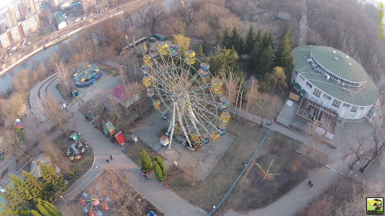 Орёл. Чуть более ста лет...Прогулка 10 (часть 2) парка, парке, города, городской, театр, здание, Горького, кустарники, городского, деревьев, много, площадь, очень, общественности, кустарников, деревья, неоднократно, назад, аттракционы, большой