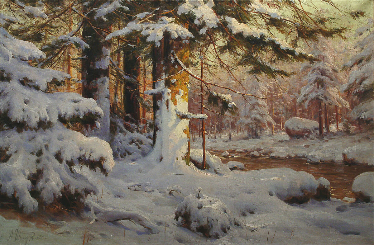 Андрей Шильдер. Зимний лес. Частная коллекция