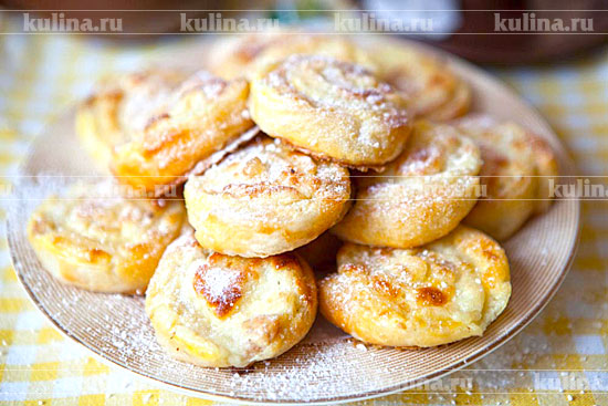 Ванильные булочки с творогом