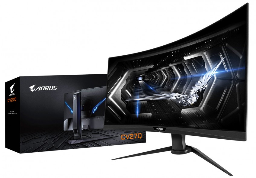 Gigabyte готовит изогнутый монитор Aorus CV27Q с частотой 165 Гц компьютеры,монитор,техника,электроника