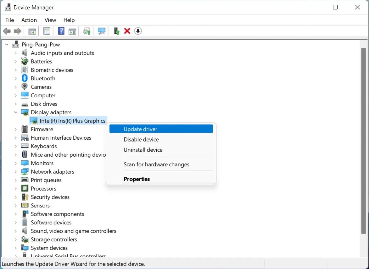 Device Manager in Windows 11