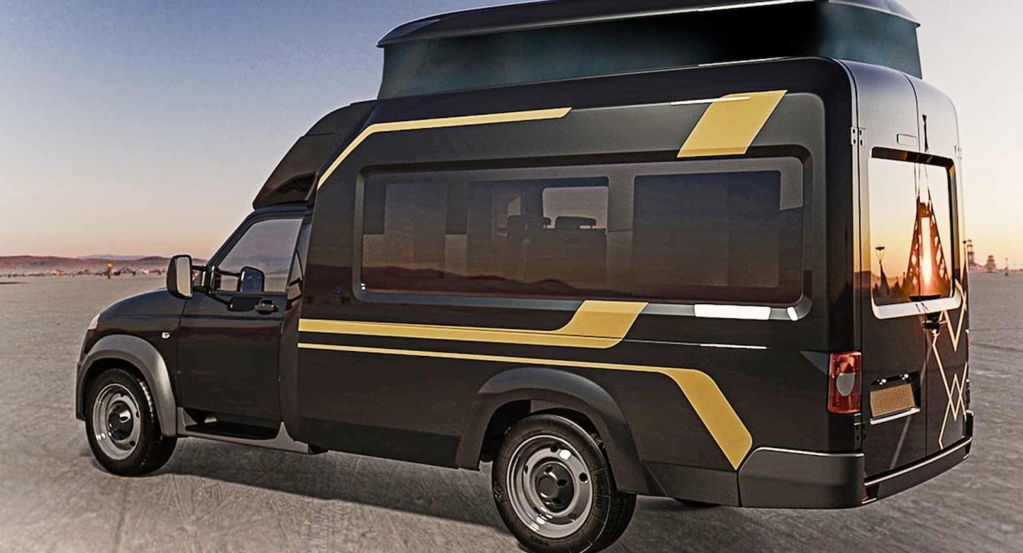 Дом на колесах от «УАЗа» обзаведется поднимающейся крышей