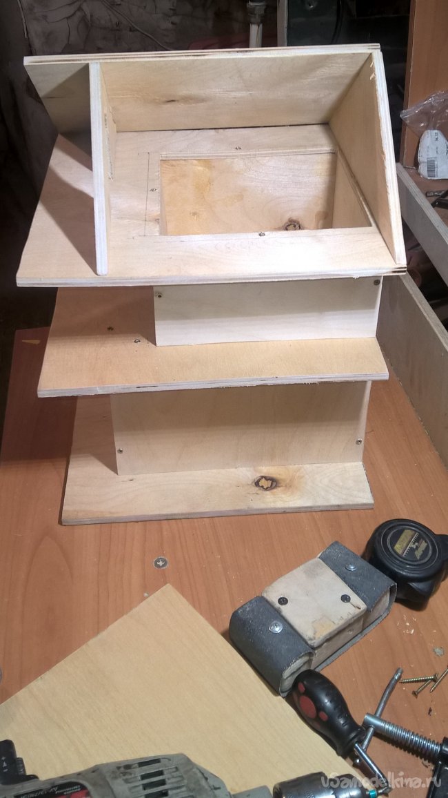 Двухэтажный скворечник в стиле люкс Двухэтажный скворечник в стиле люкс кормушка своими руками