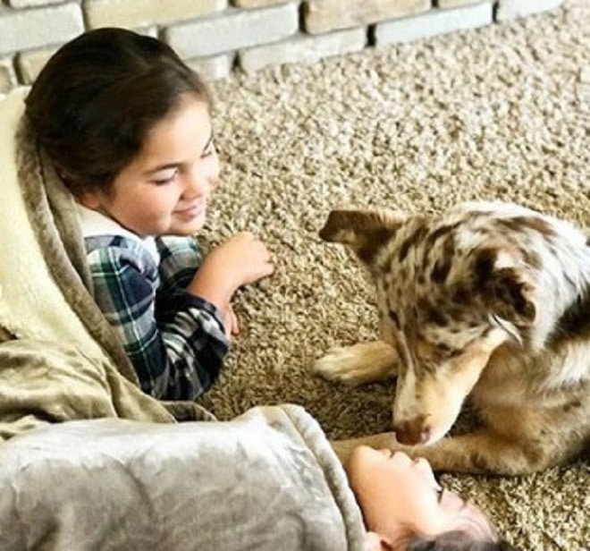Дети и собака