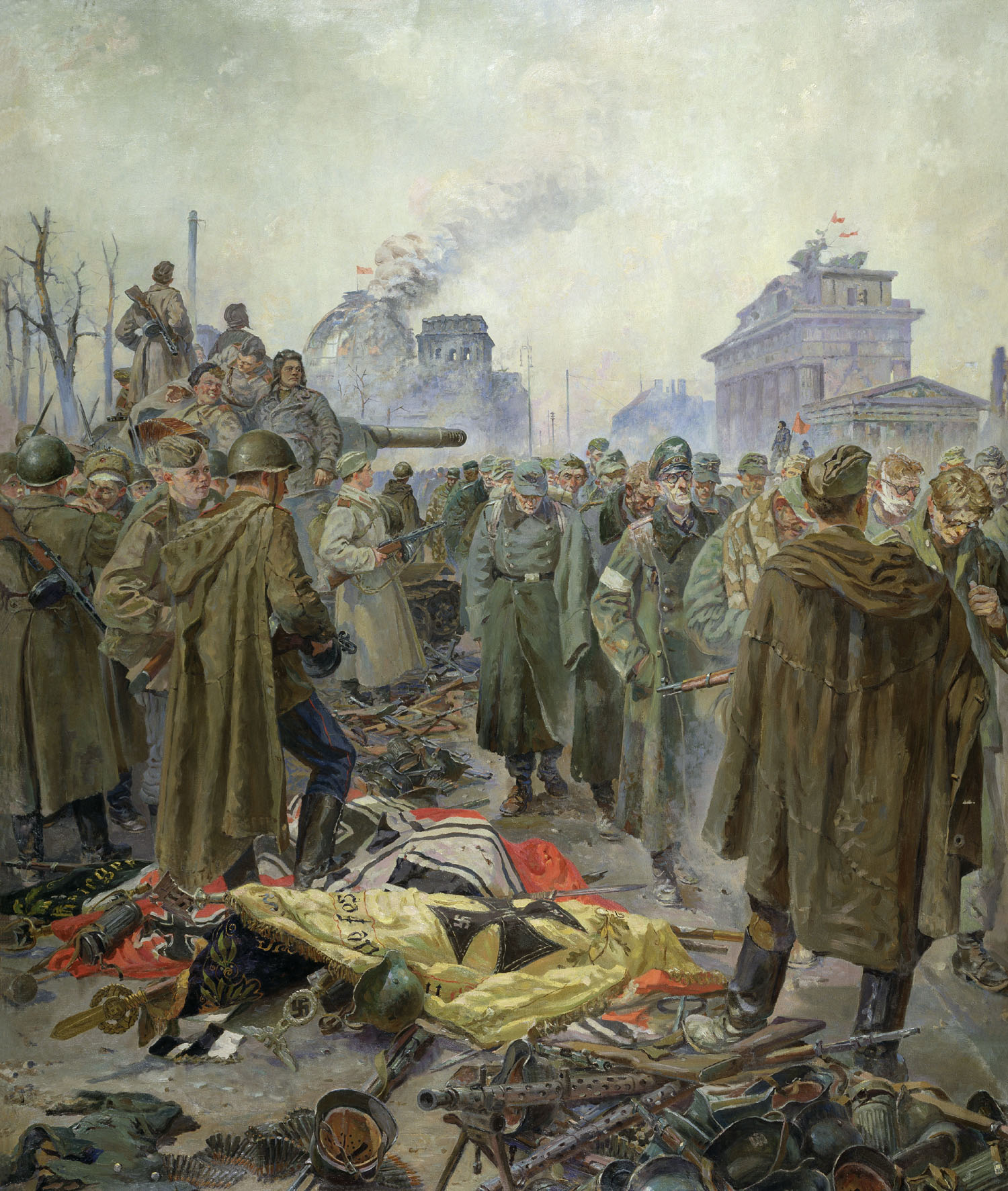 Картинка про великую войну. Кривоногов капитуляция фашистских войск в Берлине.