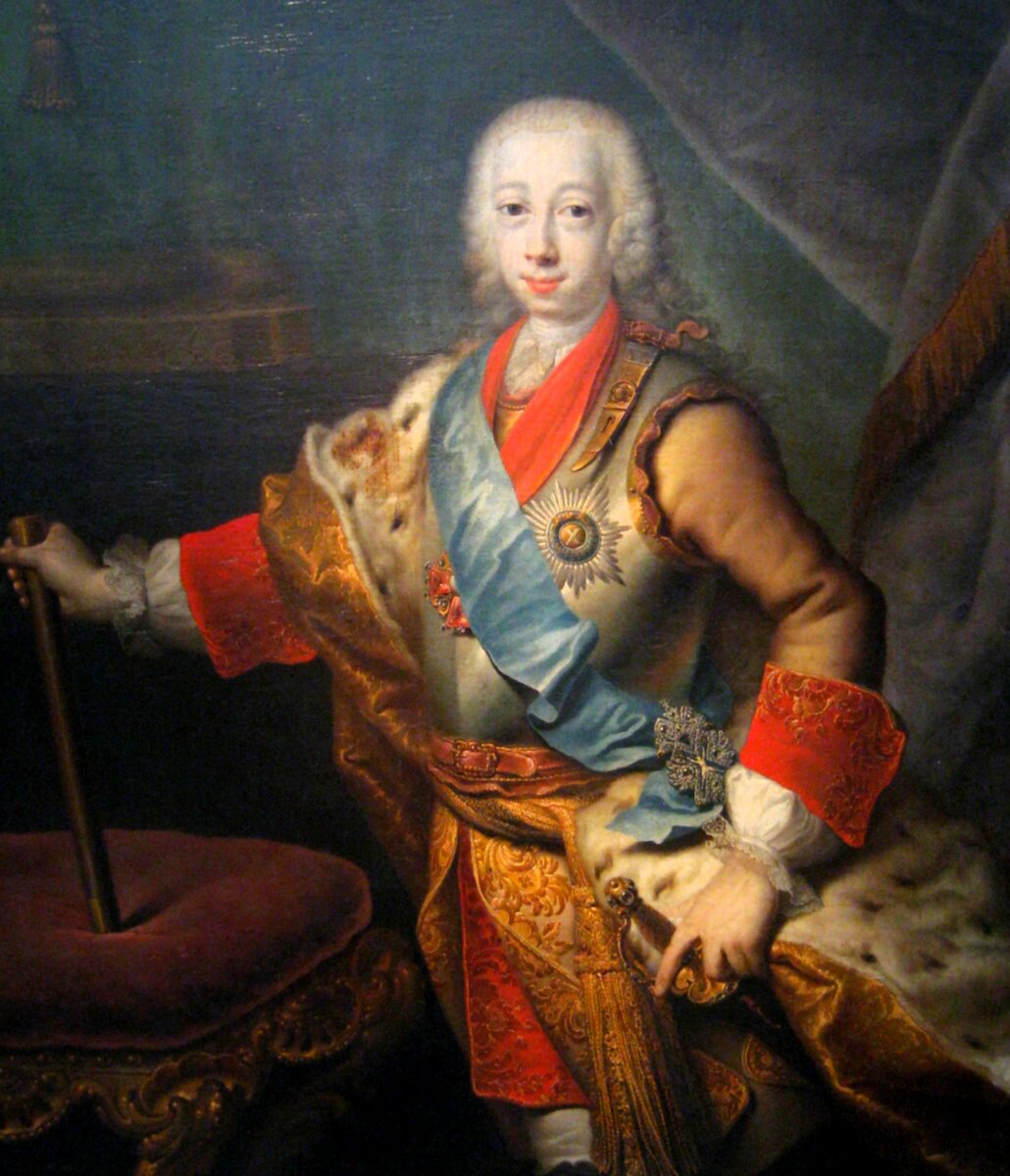 Великий князь Петр Федорович, сын Анны Петровны, худ. Георг Гроот, 1743 год