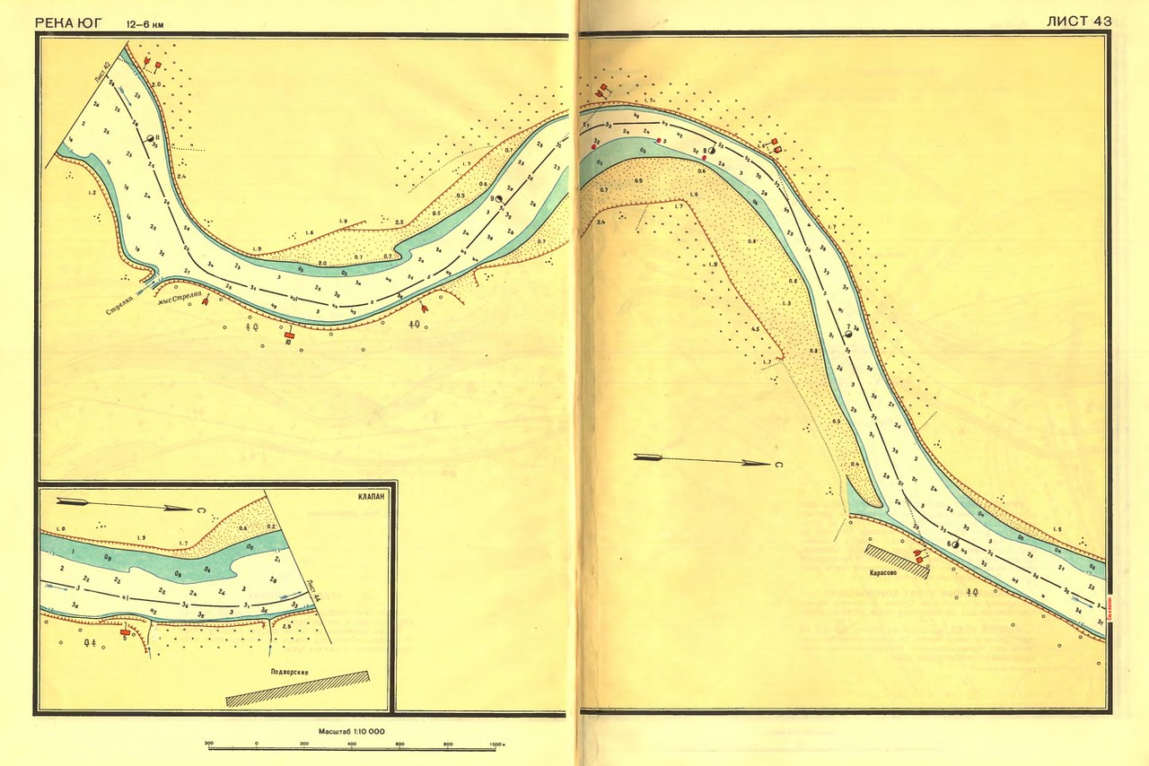 Лоцманская карта павловского водохранилища