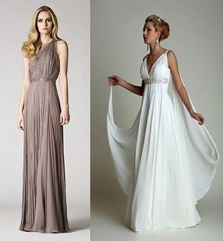 Выкройка греческого платья