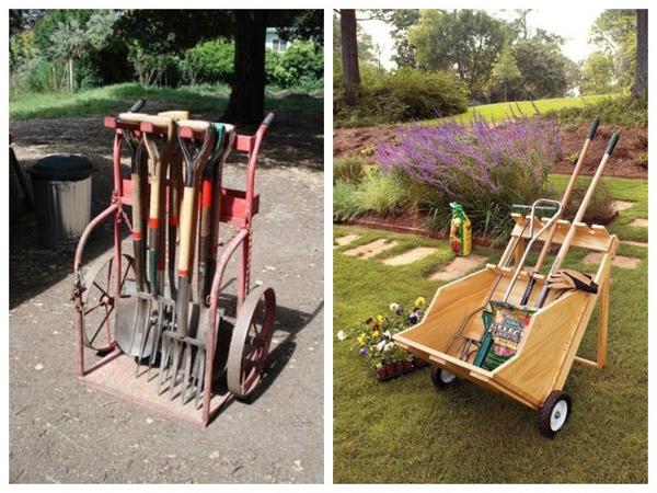 Где и как удобнее хранить садовые инструменты: 10 практичных идей дача,сад и огород,садовые инструменты,техника и инструменты