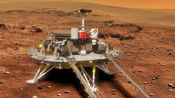 Китай успешно посадил космический аппарат на Марс