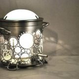 Стальное кружево: винтажные светильники из старой посуды Стальное кружево: винтажные светильники из старой посуды новая жизнь старых вешей,поделки,самоделки,своими руками,сделай сам,умелые руки