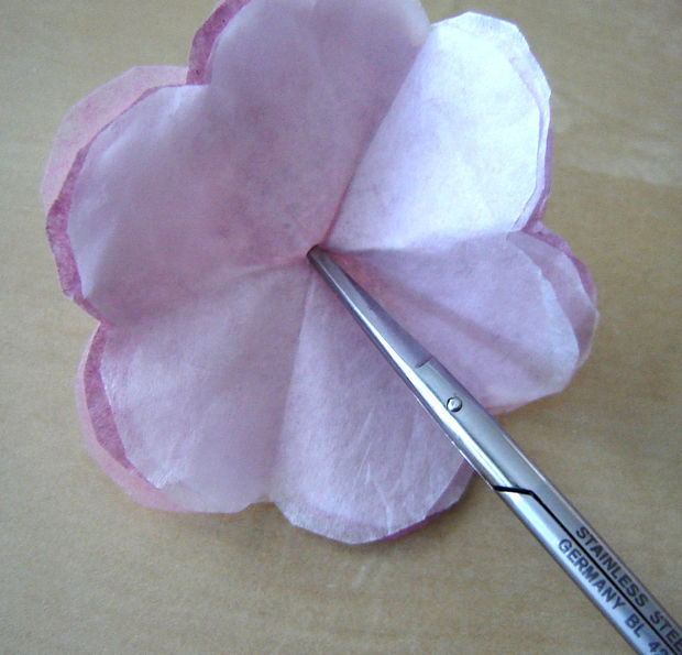 Цветущая вишня из бумаги. Ночник.  Мастер-класс идеи