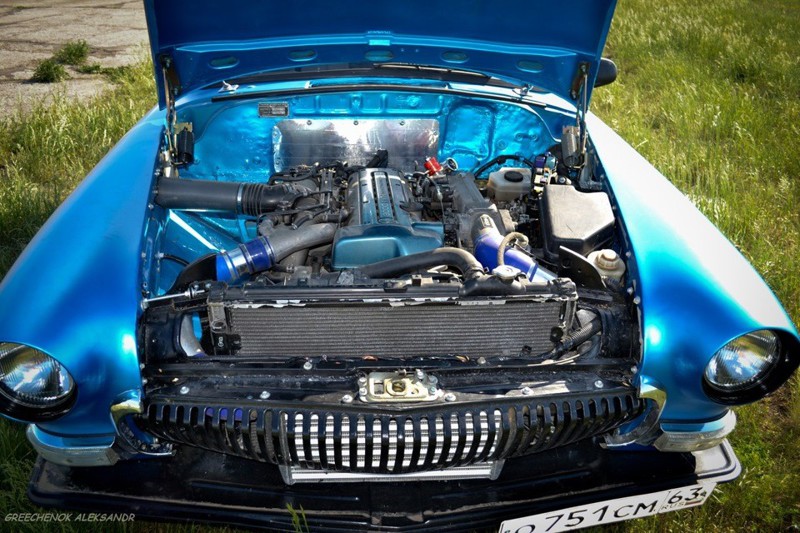 ГАЗ-21 с двигателем 2JZ-GTE 2JZ, toyota, волга, газ-21, свап, тюнинг