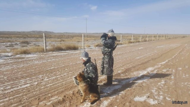 Будни монгольских пограничников на границе с Россией  