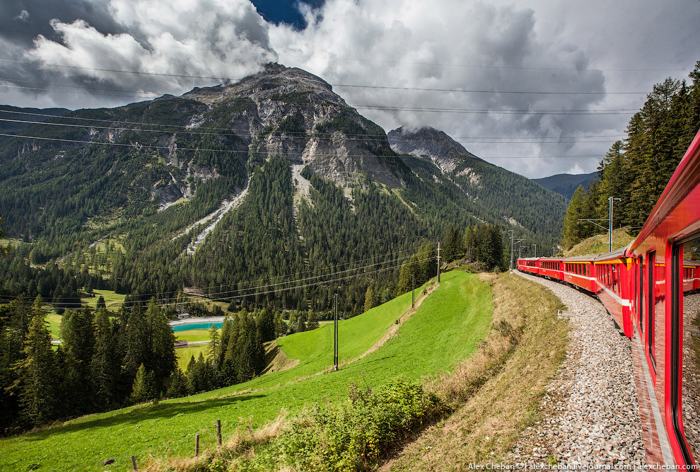 Красивейшие железные дороги Швейцарии