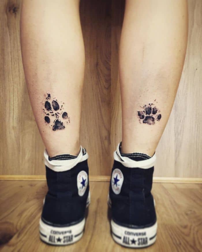 The Paws Of The Dogs Are Being Tattooed On Their Owners And The Result Is Adorable