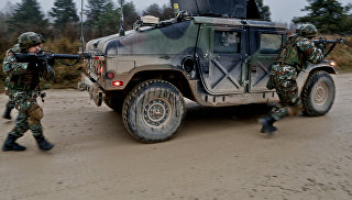 Македонские военные во время совместных учений с войсками НАТО в Германии. Архивное фото