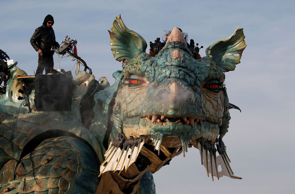 Театр La Machine, или дракон во Франции Европа,Путешествия,фото