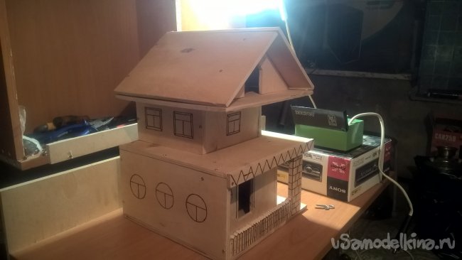 Двухэтажный скворечник в стиле люкс Двухэтажный скворечник в стиле люкс кормушка своими руками