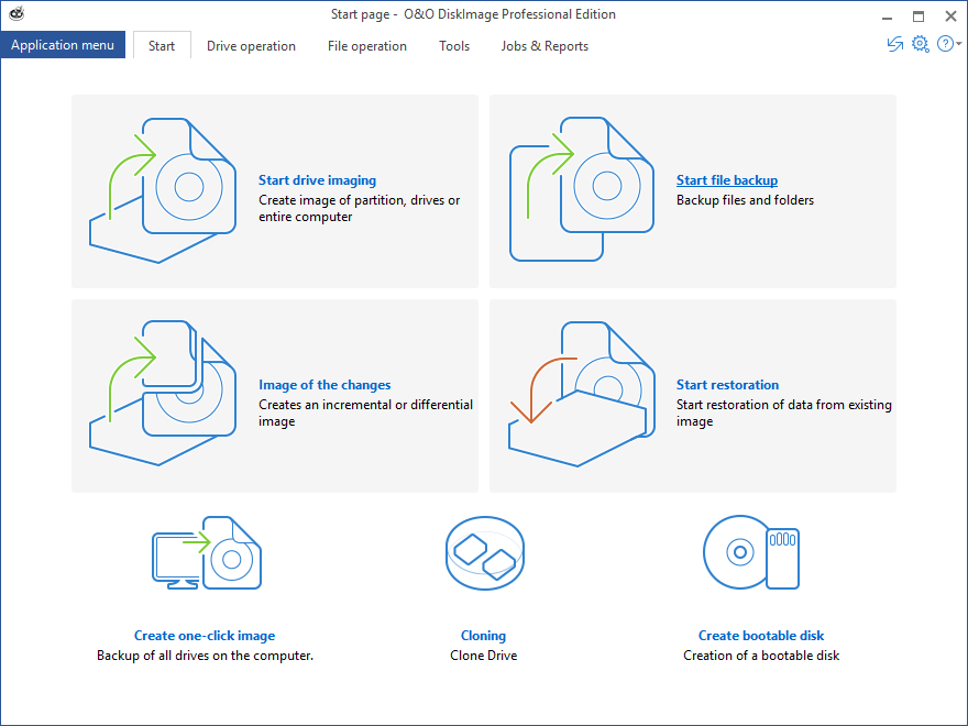 Возможности O&O DiskImage 11 Professional