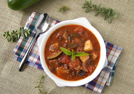 как сварить куриный суп с баклажанами и кабачками