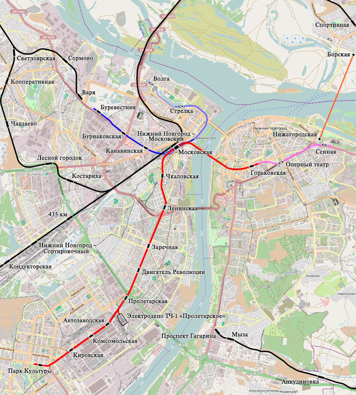 Карта города нижний новгород с метро