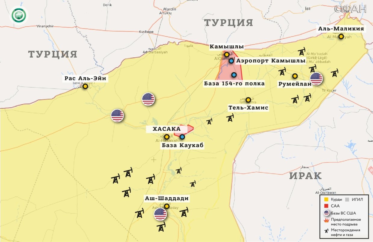 Карта военных действий — Хасака