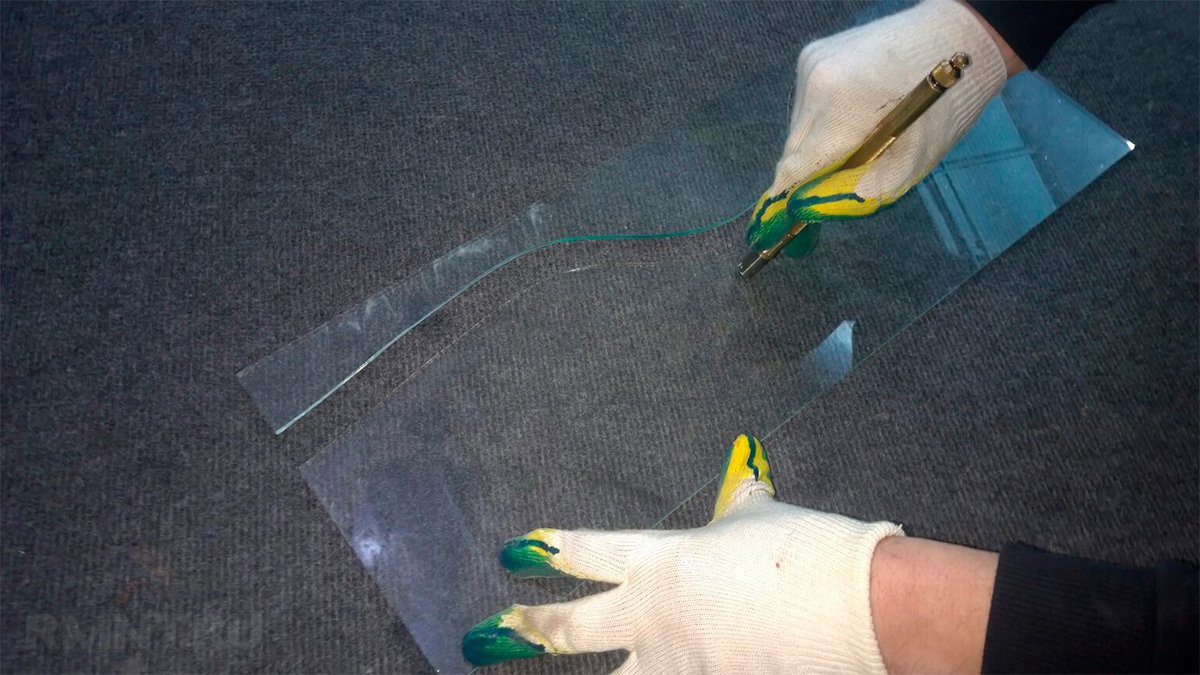 Как резать стекло масляным или алмазным стеклорезом