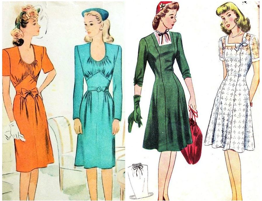 Модные советы для невысоких девушек из книг 1940-х годов история моды,мода,мода и красота,модные советы