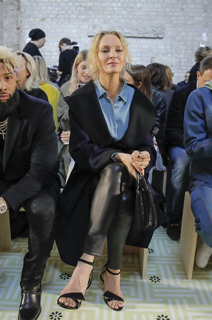 Неделя моды в Париже: Ума Турман, Азия Ардженто, Джиджи Хадид и другие на показе Lanvin осень-зима 2019/2020 Новости моды