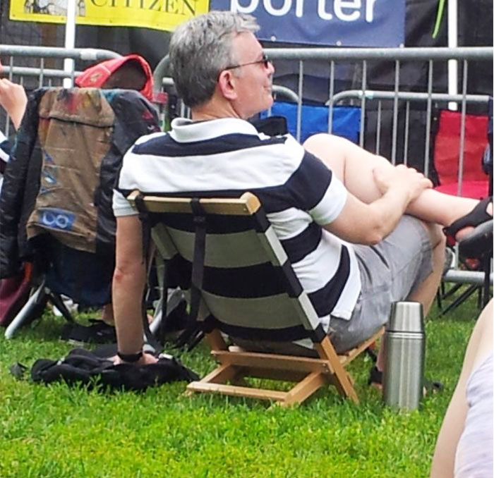 This Guy's Shirt And Lawn Chair Match