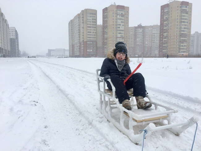 Санки из труб ПВХ для ребенка самоделкин