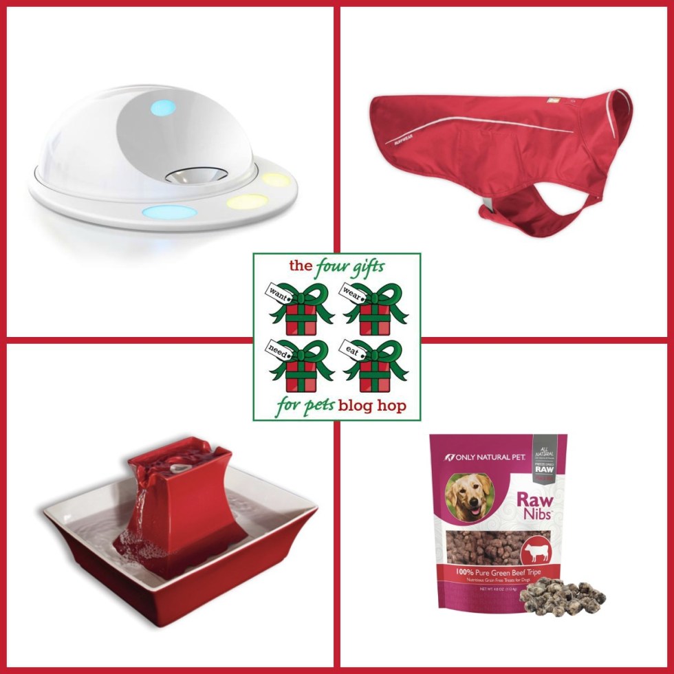 It's that time of year again! Time to celebrate our furry babies with the 4 Gifts for Pets Blog Hop. See what my Great Pyrenees want, need, wear, and eat this Christmas and enter to win some amazing prizes!