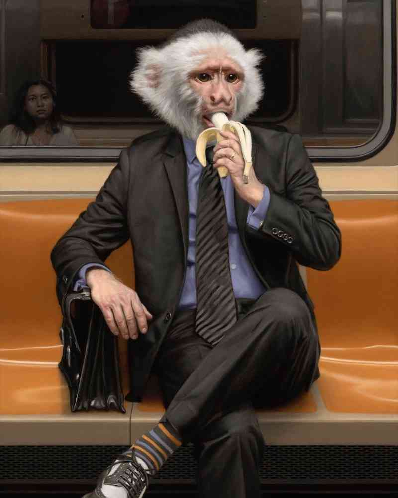 “Monkey Business”. Matthew Grabelsky. Oil on Canvas