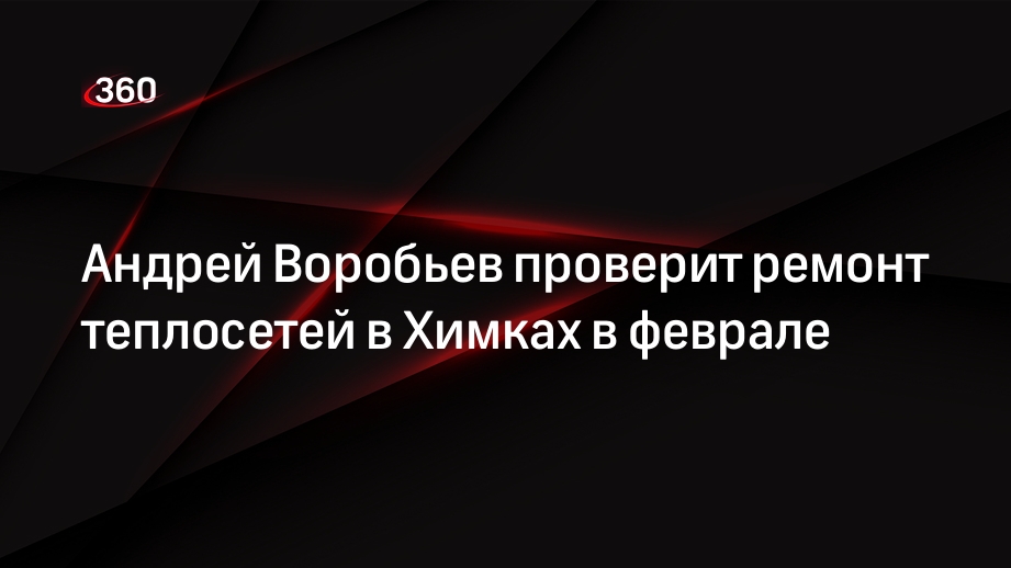 Андрей Воробьев проверит ремонт теплосетей в Химках в феврале