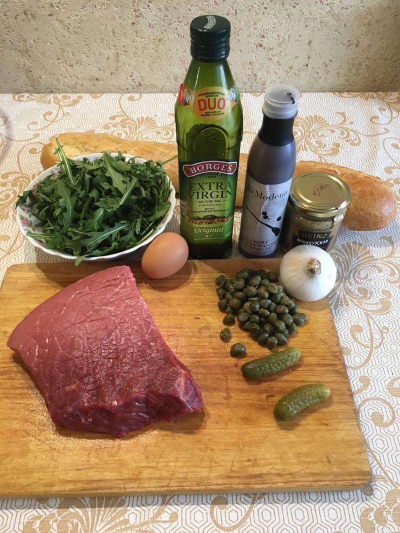 Тартар из говядины говядина, закуска, мясо