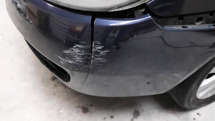 Как отремонтировать трещину на бампере авто?