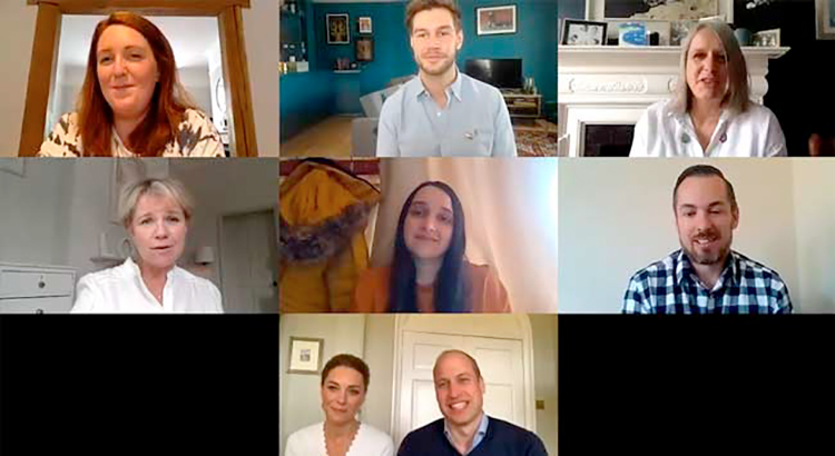 Кейт Миддлтон и принц Уильям отметили годовщину конференцией в Zoom Монархи,Британские монархи