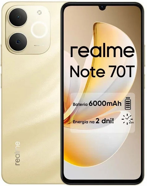 6000 мАч, 90 Гц и IP54 — всего 90 евро. Представлен Realme Note 70T