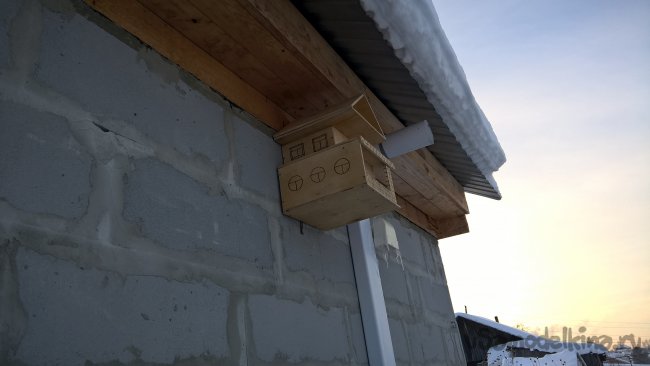 Двухэтажный скворечник в стиле люкс Двухэтажный скворечник в стиле люкс кормушка своими руками