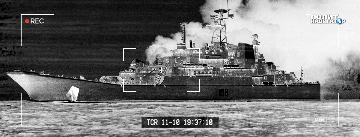 Украина заявила о потоплении большого десантного корабля «Цезарь Куников» в результате удара по нему...