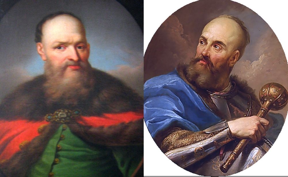 Польские военачальники Стефан Чарнецкий (слева) и Станислав Потоцкий.