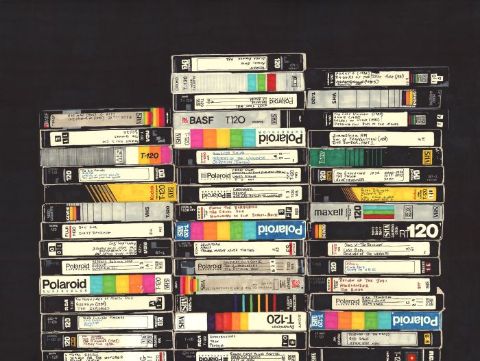 Среди обилия разных кассет обязательно найдется ценный экземпляр. /Фото: i.pinimg.com